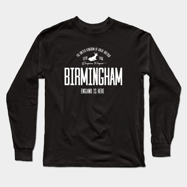 Great Britain, England, Birmingham Long Sleeve T-Shirt by NEFT PROJECT